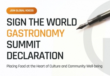 sign the World Gastronomy Summit Declaration